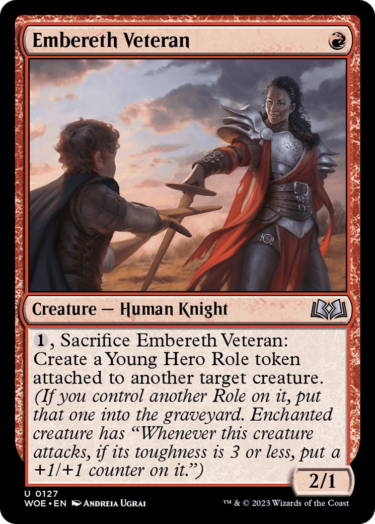 Embereth Veteran [Wilds of Eldraine] Foil
