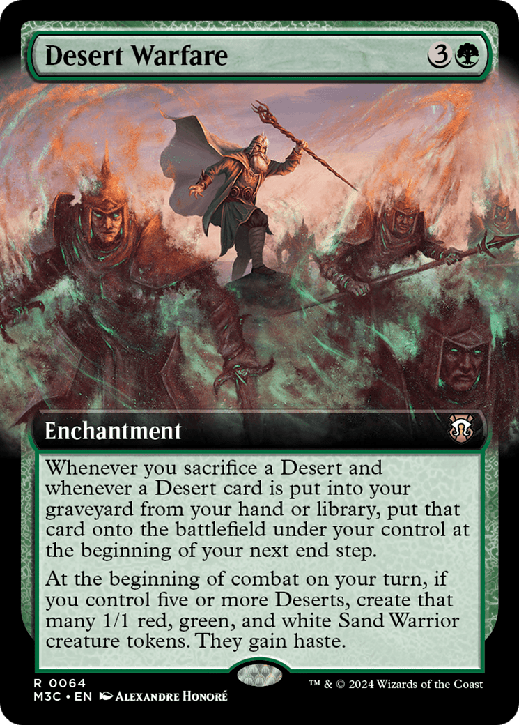 Desert Warfare (Extended Art) [Modern Horizons 3 Commander] Foil
