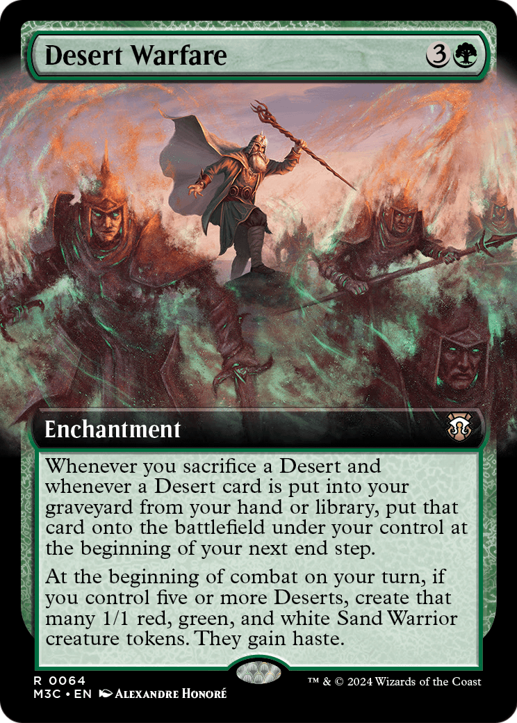 Desert Warfare (Extended Art) [Modern Horizons 3 Commander] Foil