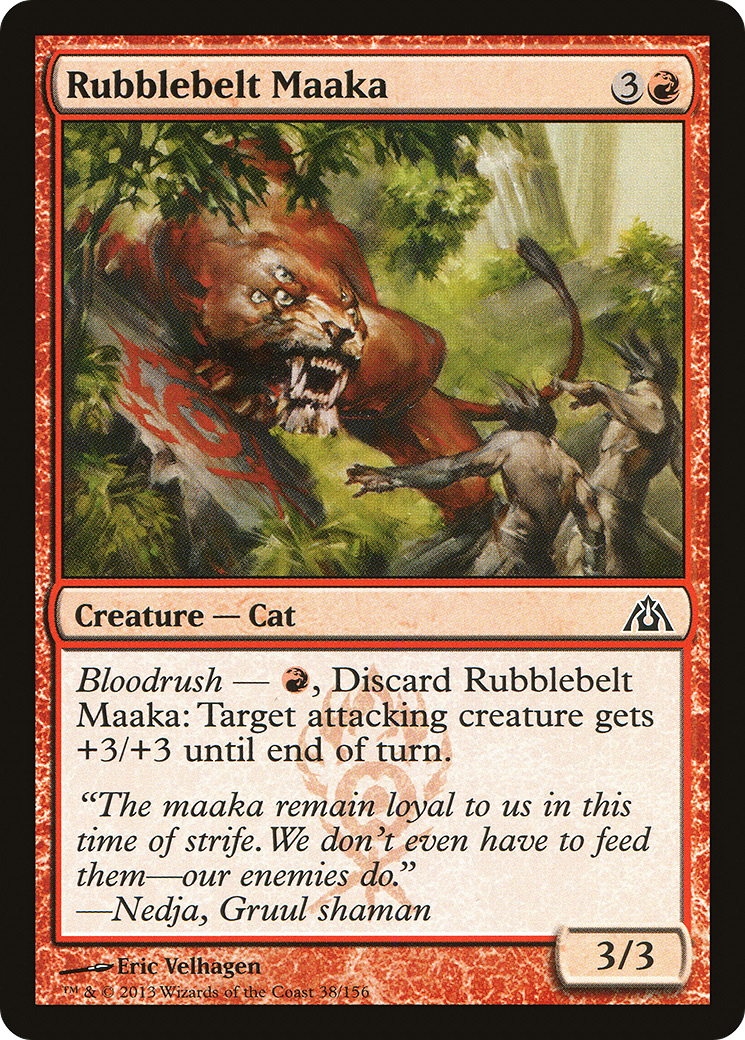 Rubblebelt Maaka [Dragon's Maze] Foil