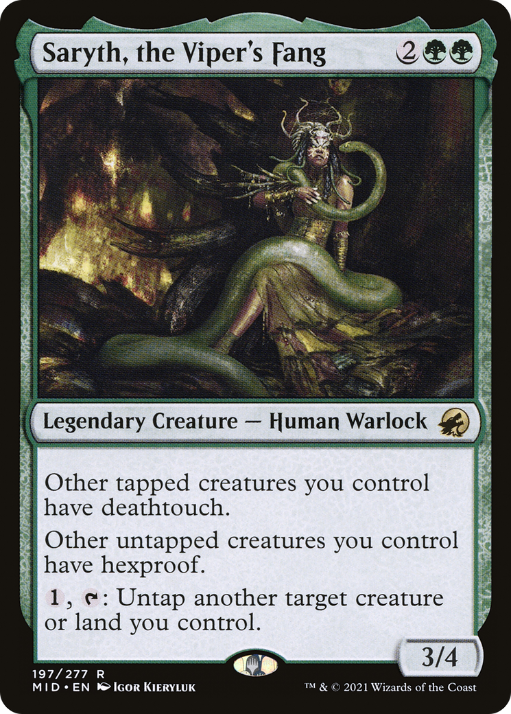 Saryth, the Viper's Fang [Innistrad: Midnight Hunt] Foil