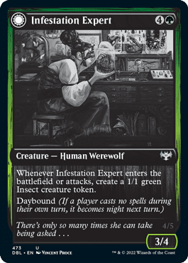 Infestation Expert // Infested Werewolf [Innistrad: Double Feature] Foil