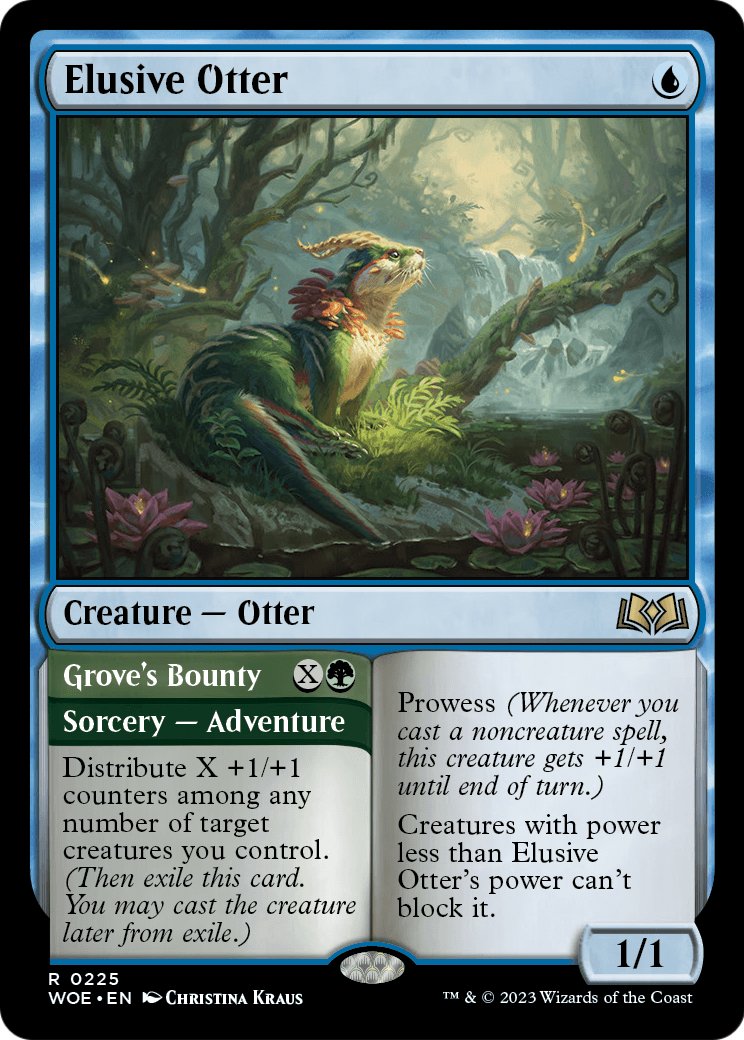 Elusive Otter // Grove's Bounty [Wilds of Eldraine]