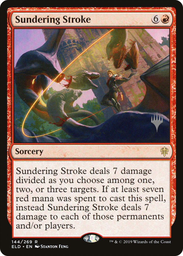 Sundering Stroke (Promo Pack) [Throne of Eldraine Promos] Foil