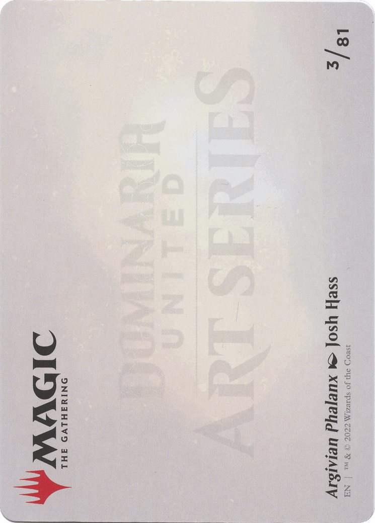Argivian Phalanx // Argivian Phalanx (ADMU-003) - Dominaria United Art Series (Borderless)