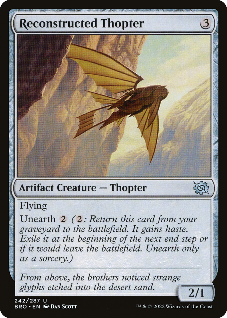 Reconstructed Thopter [The Brothers' War] Foil