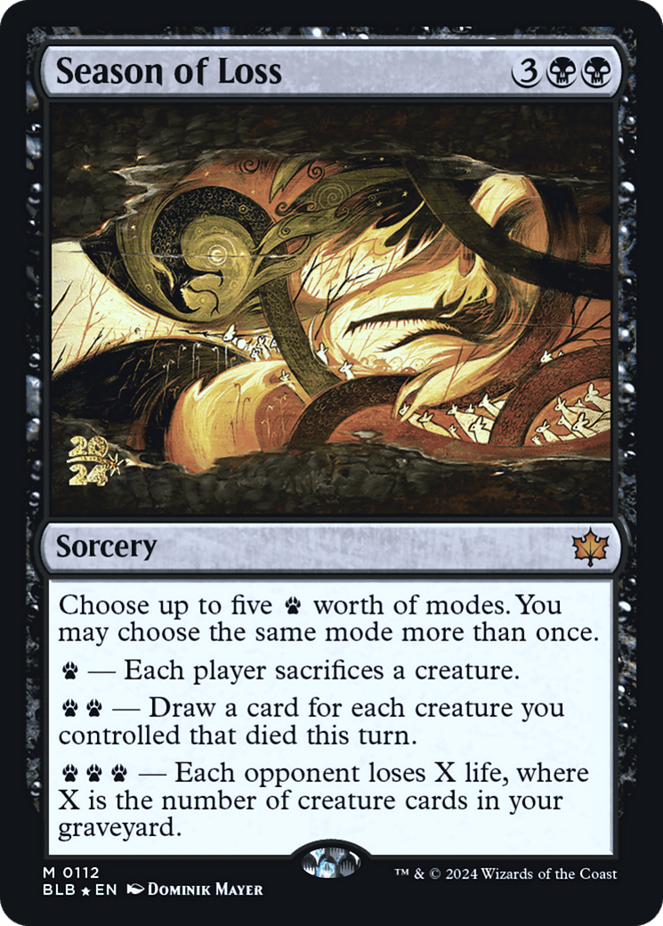 Season of Loss [Bloomburrow Prerelease Promos]
