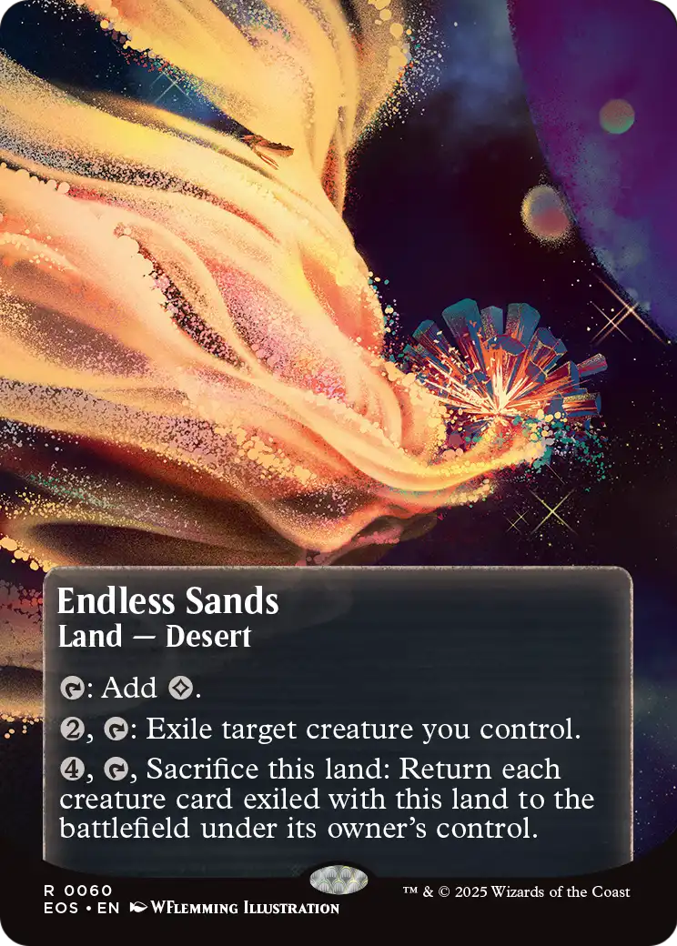 Endless Sands (0060) (Borderless) |  (060) [Edge of Eternities: Stellar Sights]