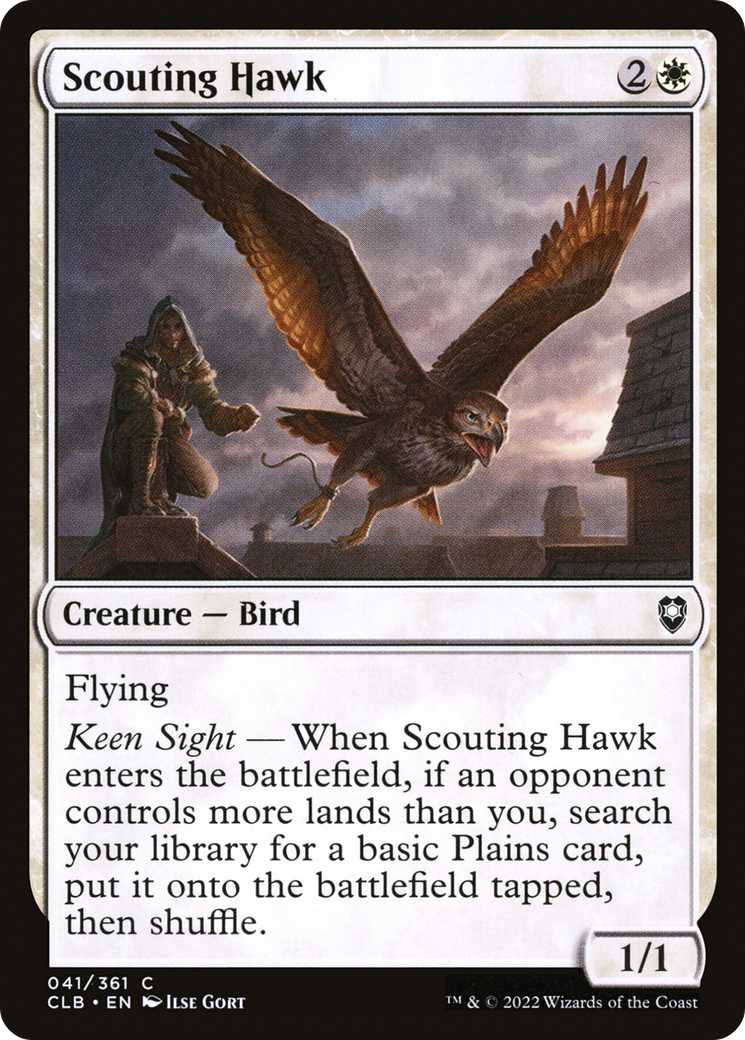 Scouting Hawk [Commander Legends: Battle for Baldur's Gate] Foil