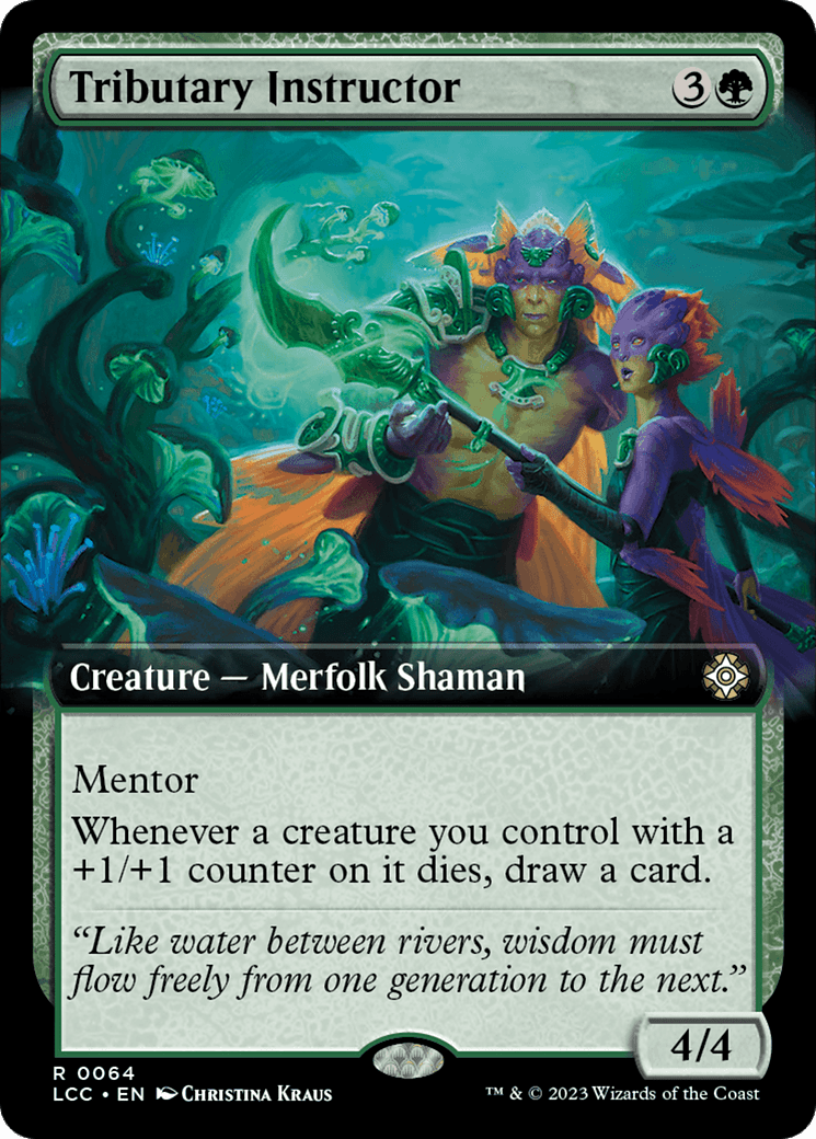 Tributary Instructor (064) [The Lost Caverns of Ixalan Commander] : (Extended Art) Foil