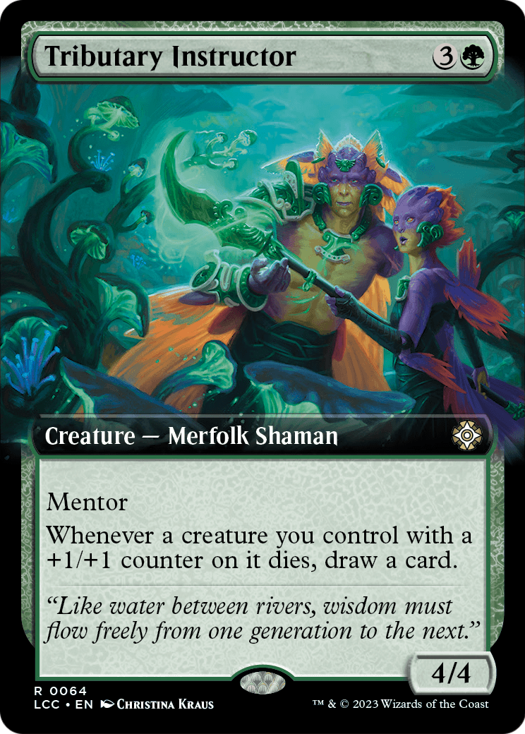 Tributary Instructor (Extended Art) [The Lost Caverns of Ixalan Commander] Foil