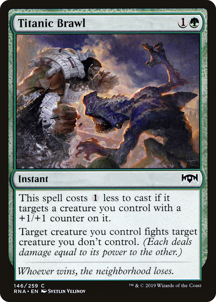 Titanic Brawl [Ravnica Allegiance] Foil