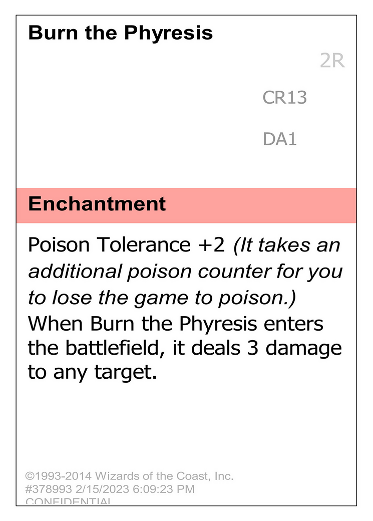 Burn the Phyresis (DA1-CR13) - Unknown Event