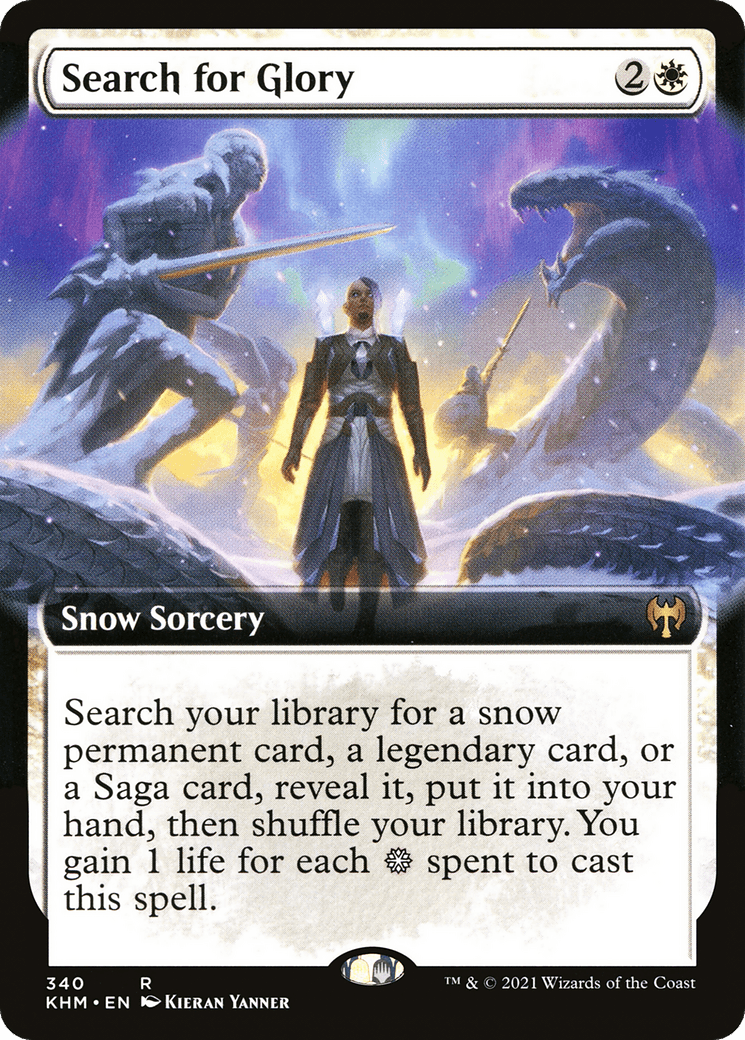 Search for Glory (Extended Art) [Kaldheim] Foil