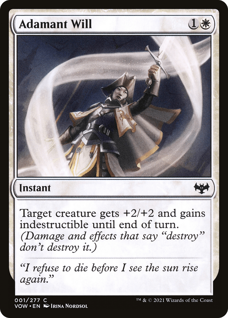 Adamant Will [Innistrad: Crimson Vow] Foil