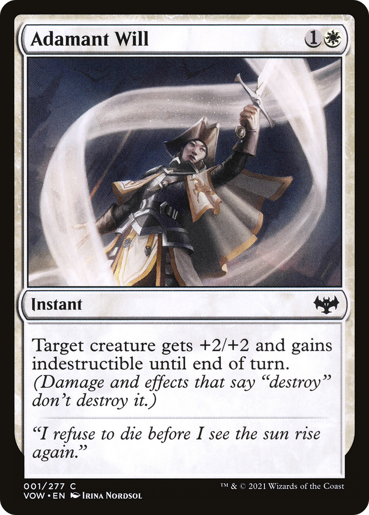 Adamant Will [Innistrad: Crimson Vow] Foil