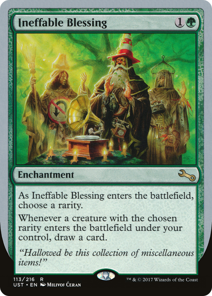 Ineffable Blessing ("choose a rarity") [Unstable] Foil