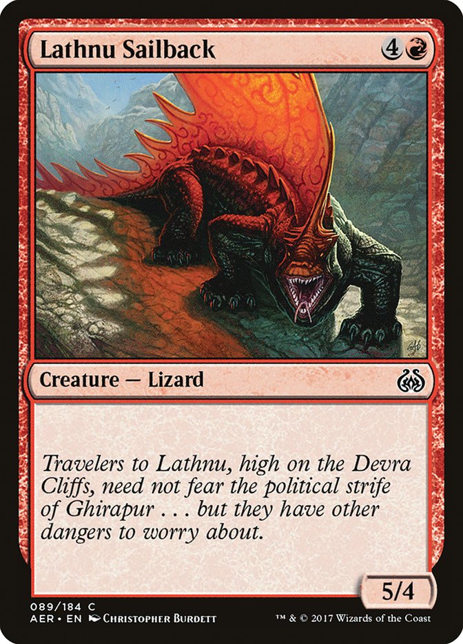 Lathnu Sailback 89/184 (Aether Revolt)  - Foil