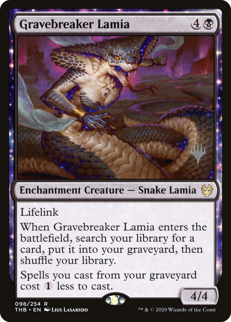 Gravebreaker Lamia (Promo Pack) [Theros Beyond Death Promos] Foil