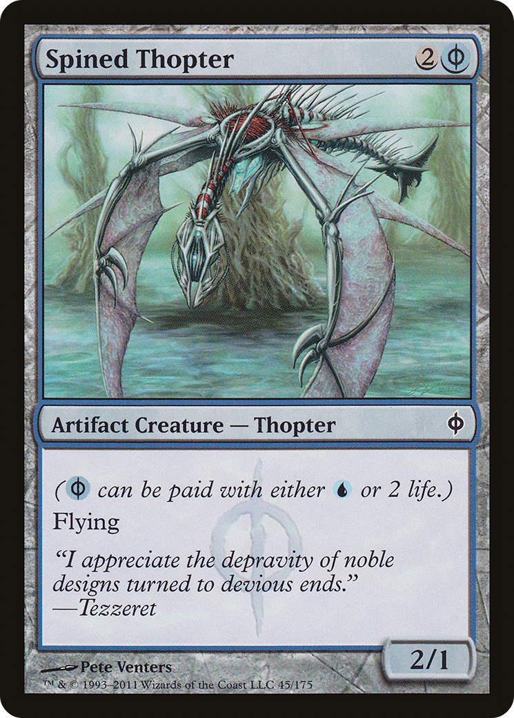Spined Thopter [New Phyrexia] Foil