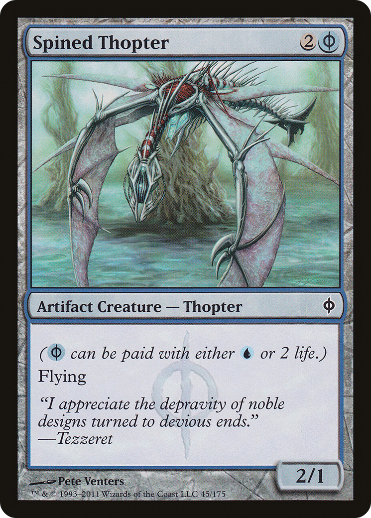 Spined Thopter [New Phyrexia] Foil