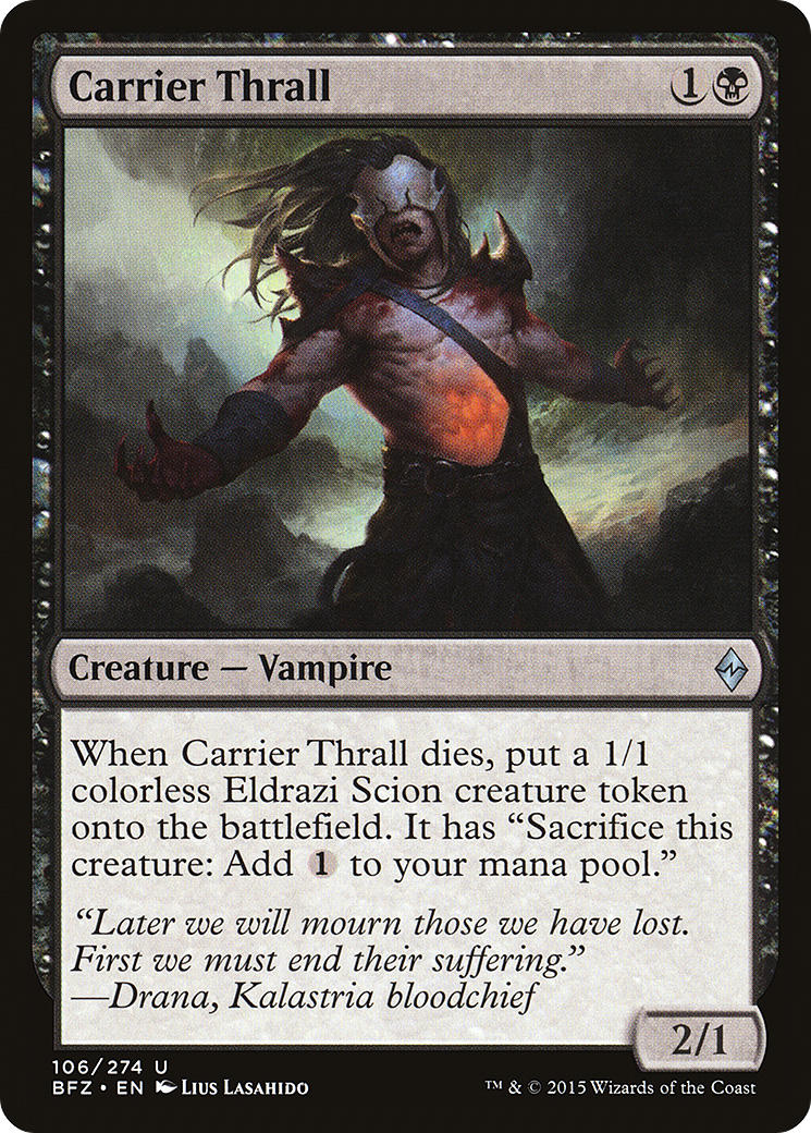 Carrier Thrall [Battle for Zendikar] Foil