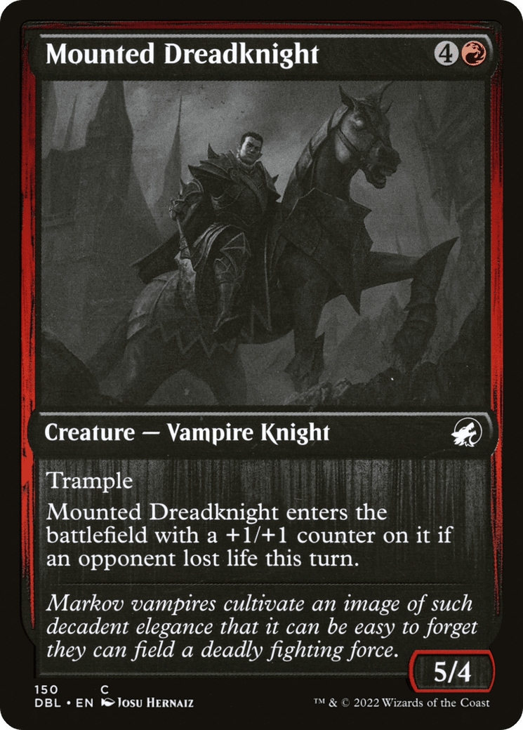 Mounted Dreadknight [Innistrad: Double Feature] Foil