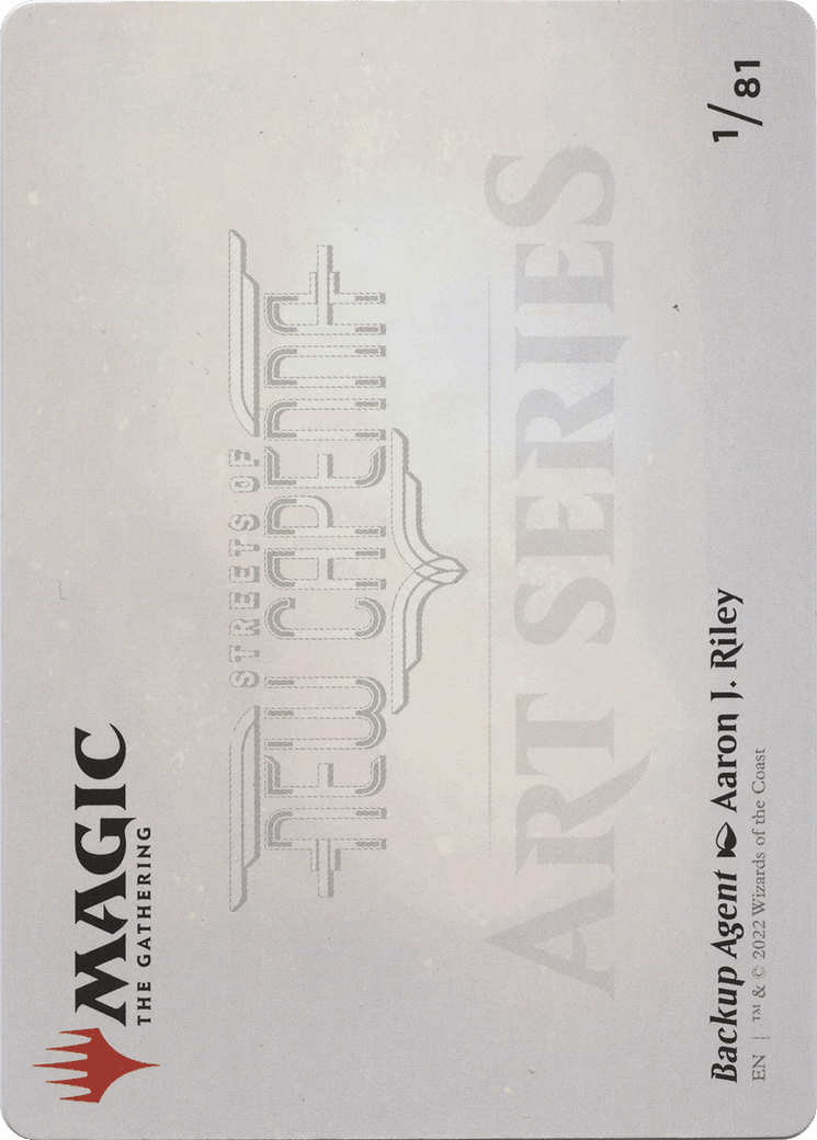Backup Agent // Backup Agent (ASNC-001) - New Capenna Art Series (Borderless) Foil