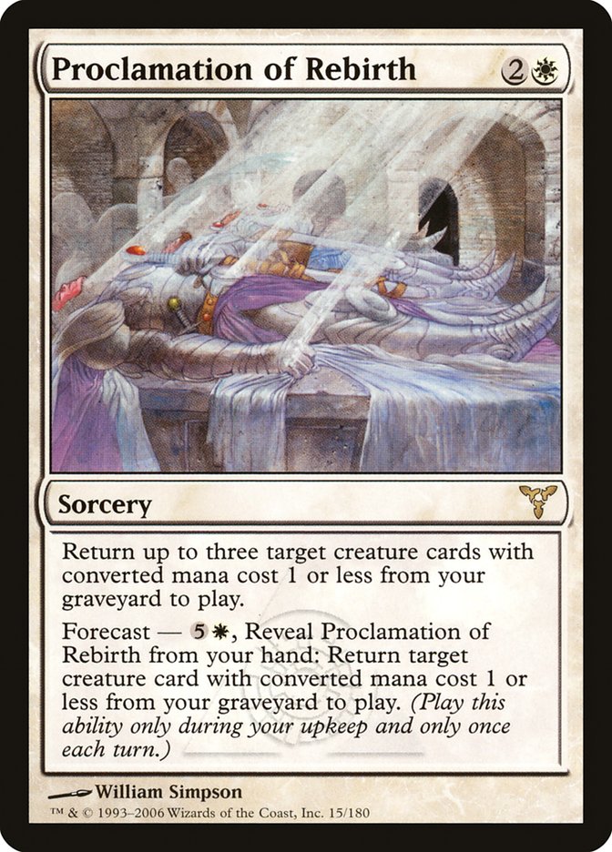 Proclamation of Rebirth 15/180 (Dissension) 