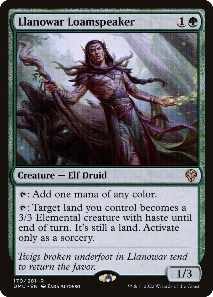 Llanowar Loamspeaker [Dominaria United] Foil