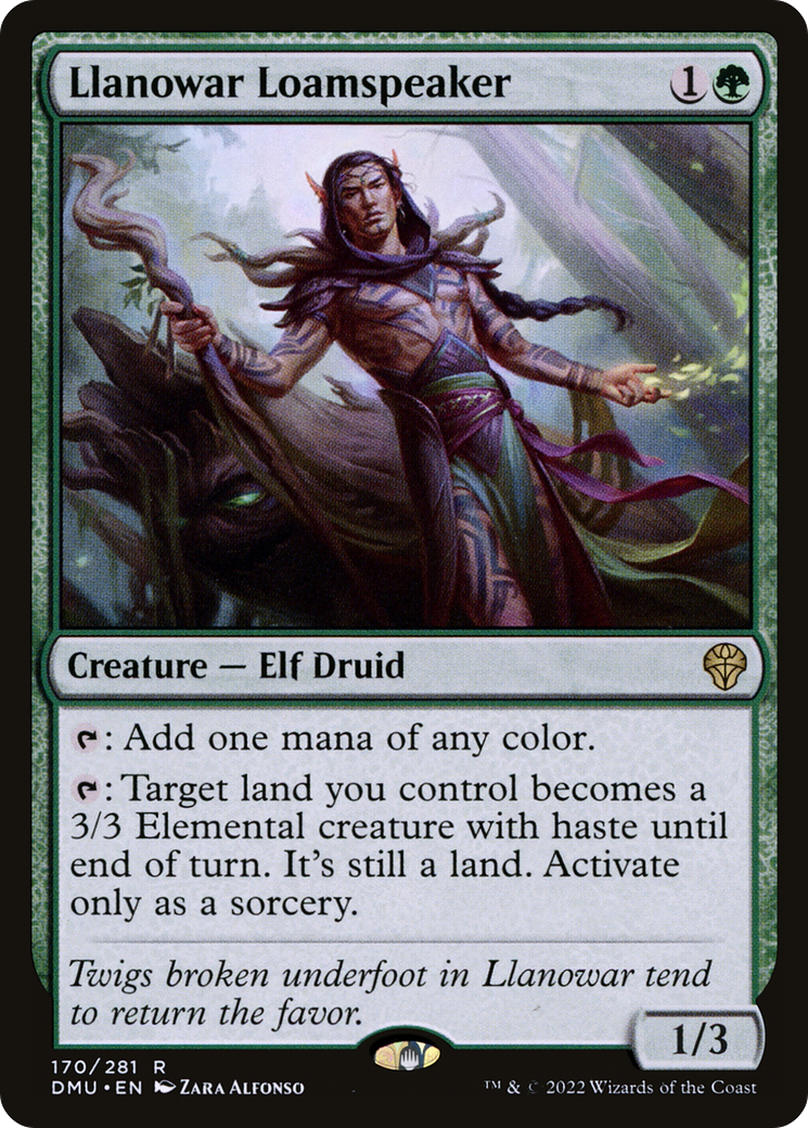 Llanowar Loamspeaker [Dominaria United] Foil