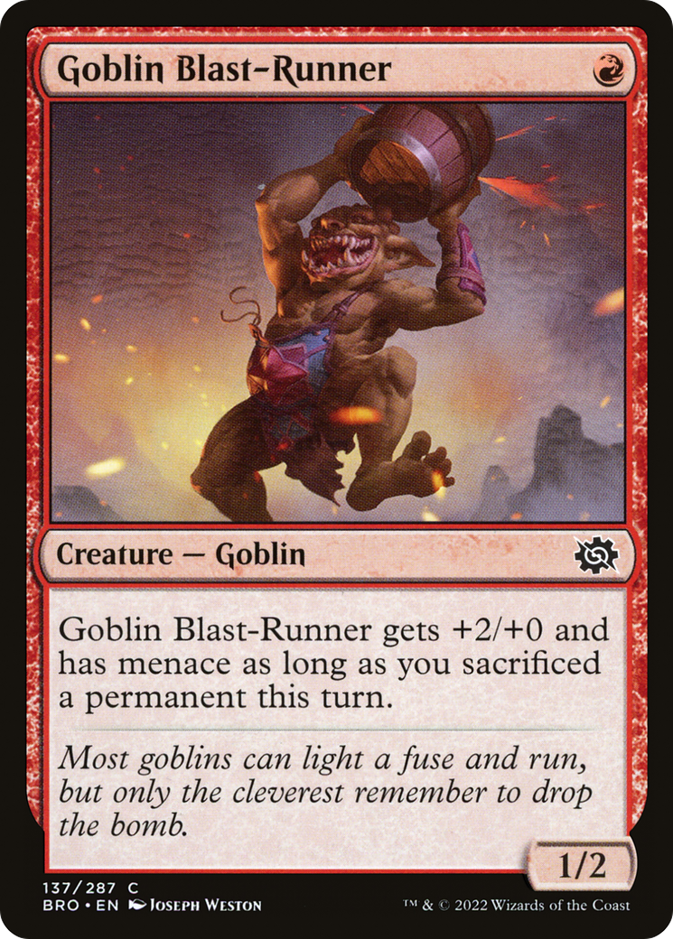 Goblin Blast-Runner [The Brothers' War] Foil