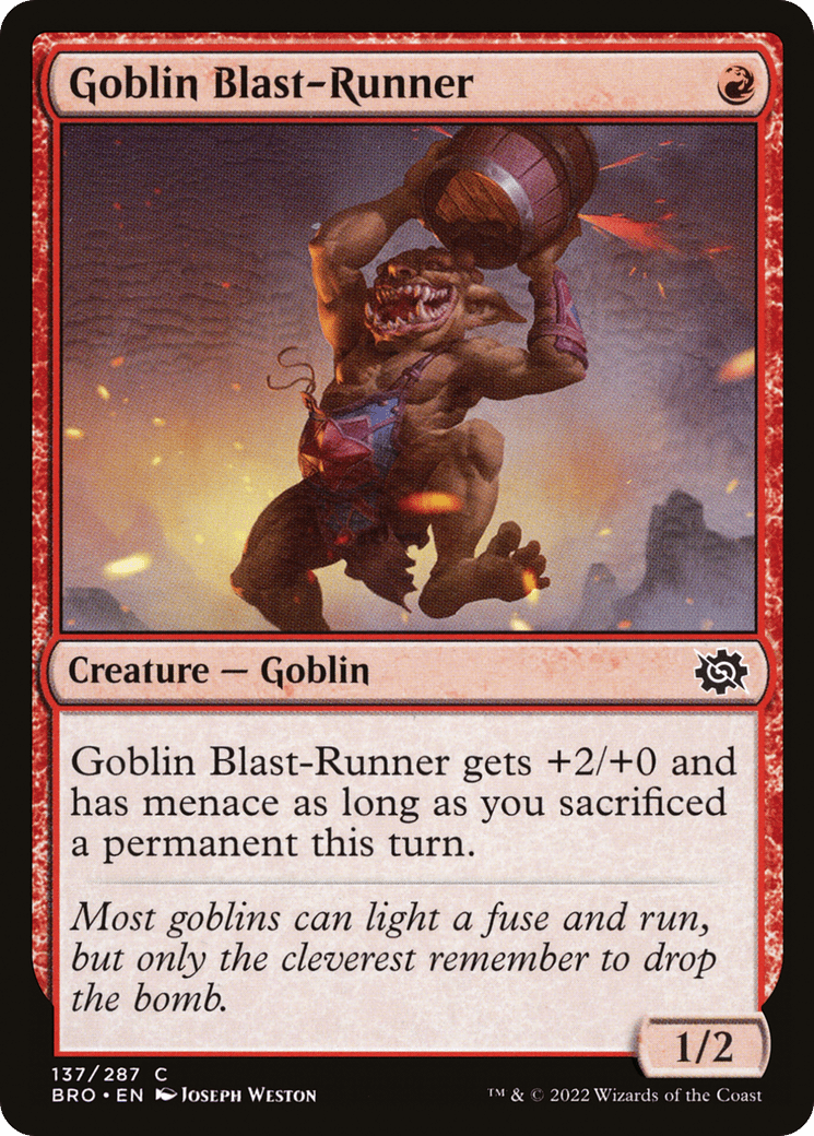Goblin Blast-Runner [The Brothers' War] Foil