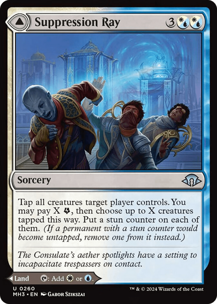 Suppression Ray // Orderly Plaza [Modern Horizons 3] Foil