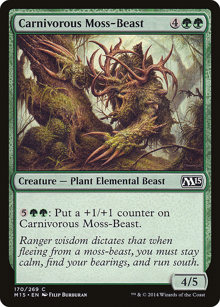 Carnivorous Moss-Beast [Magic 2015] Foil