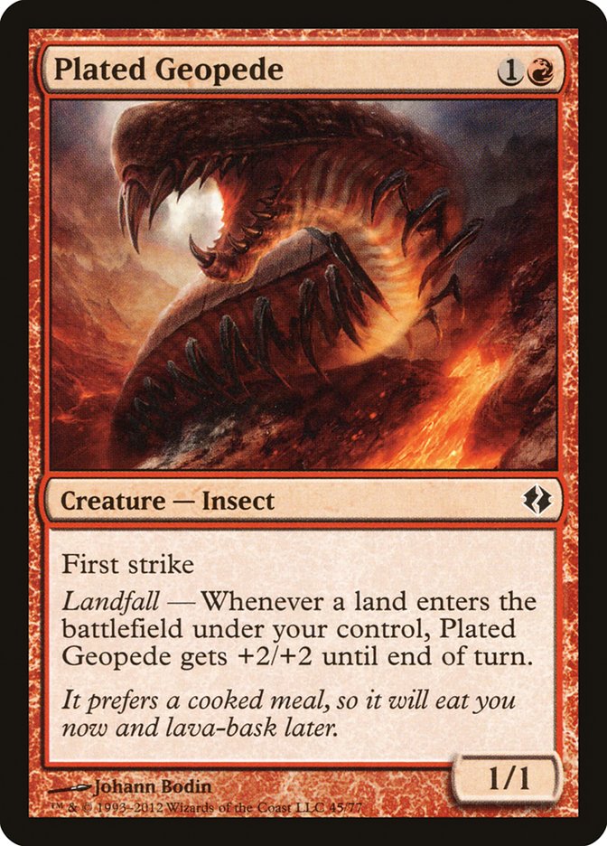 Plated Geopede 45/77 (Duel Decks: Venser vs. Koth) 