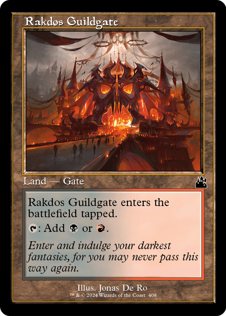 Rakdos Guildgate (Retro Frame) [Ravnica Remastered] Foil