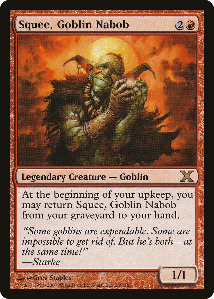 Squee, Goblin Nabob [Tenth Edition] Foil