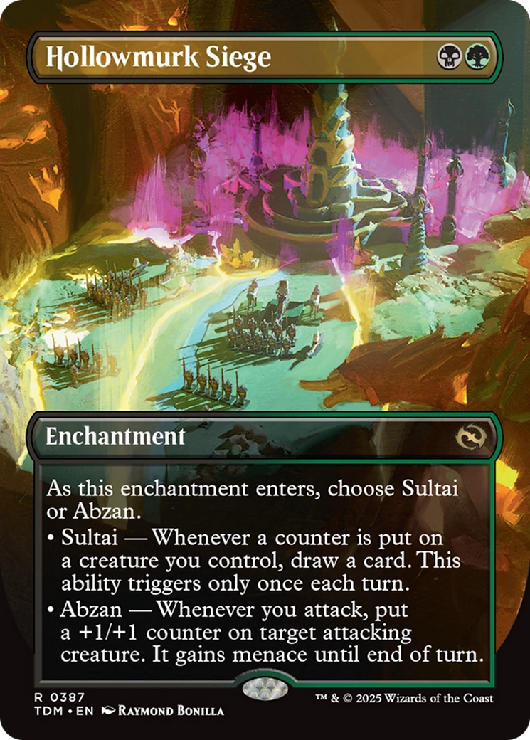Hollowmurk Siege (Borderless) (387) [Tarkir: Dragonstorm]  Foil