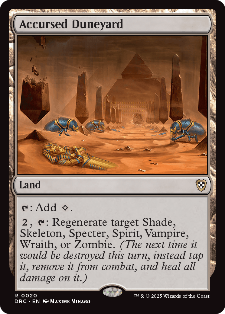 Accursed Duneyard (-020) [Commander: Aetherdrift]