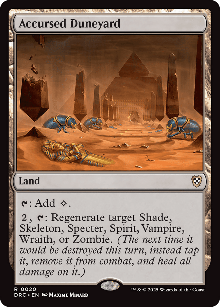 Accursed Duneyard (-020) [Commander: Aetherdrift]