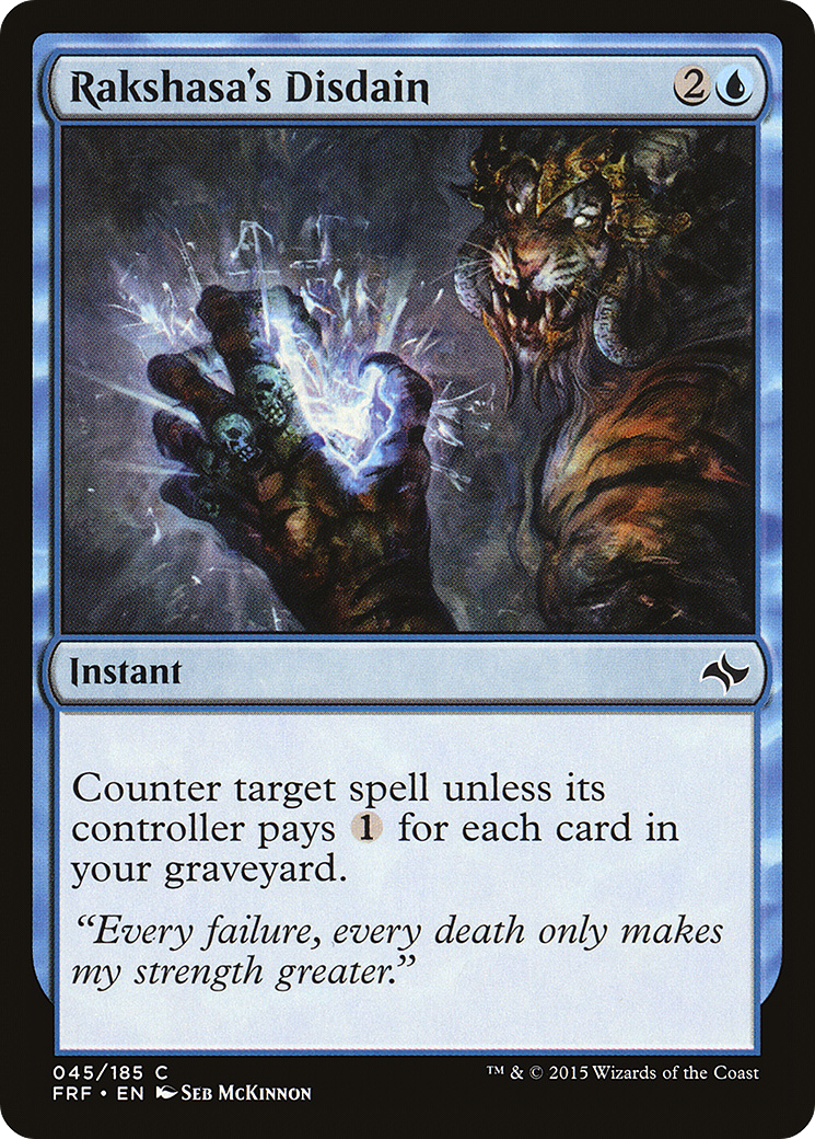 Rakshasa's Disdain [Fate Reforged] Foil