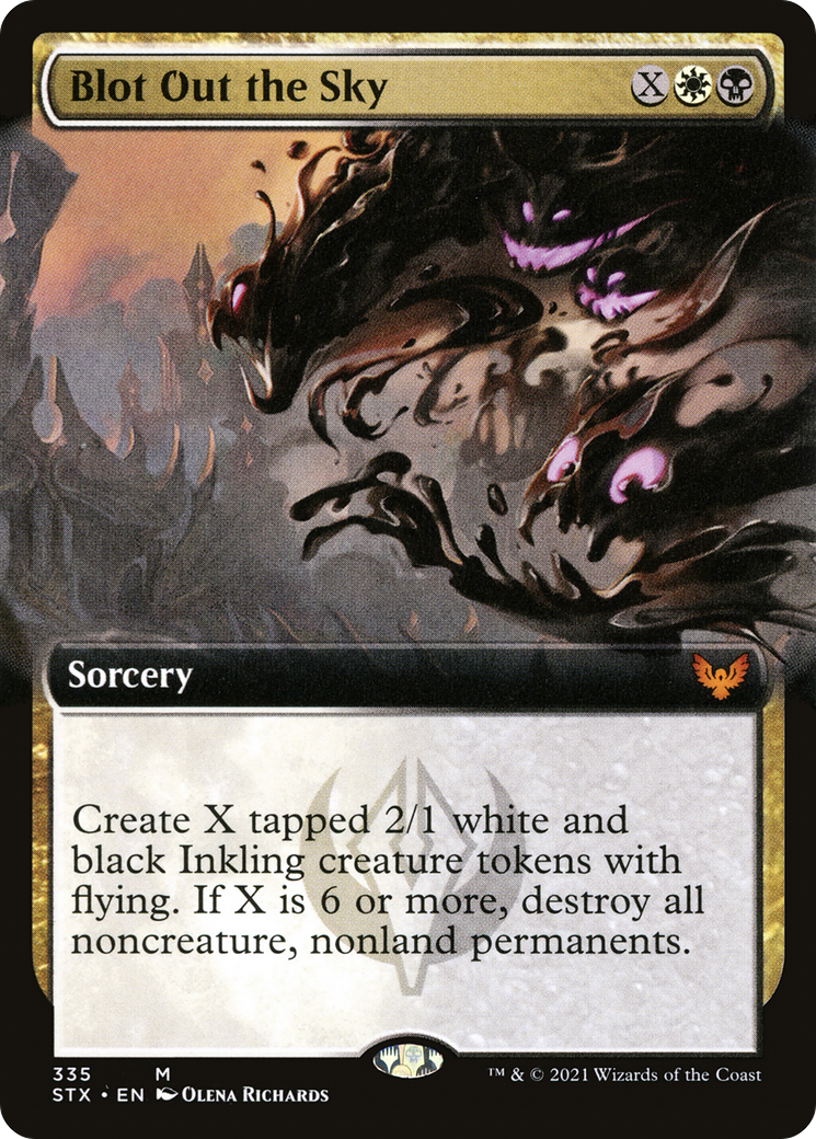 Blot Out the Sky (Extended Art) [Strixhaven: School of Mages] Foil