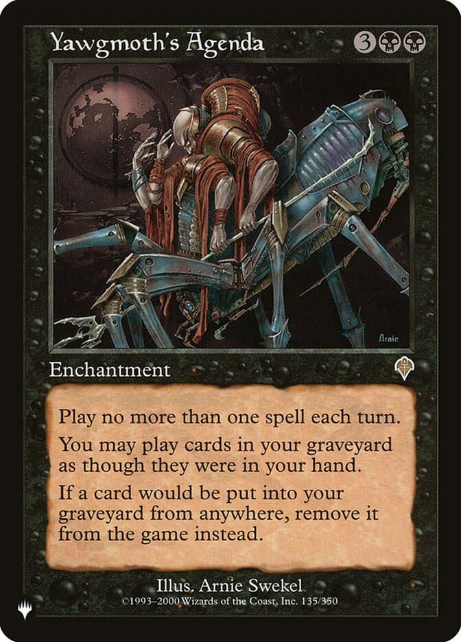Yawgmoth's Agenda |  (INV-135) [The List]