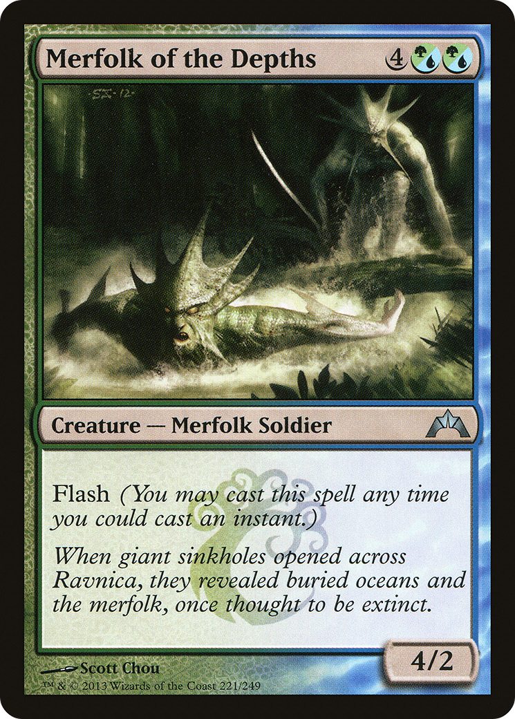 Merfolk of the Depths [Gatecrash] Foil