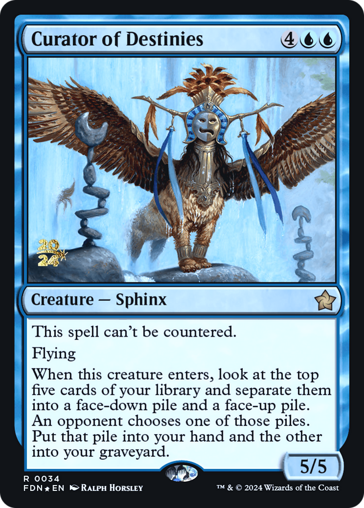 Curator of Destinies (-034) - Prerelease Cards Foil