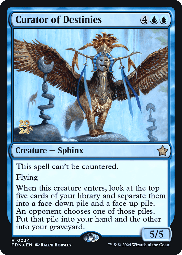 Curator of Destinies (-034) - Prerelease Cards Foil