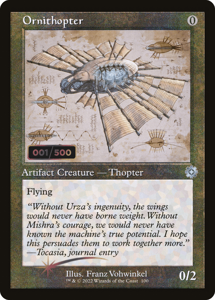 Ornithopter (Retro Schematic) (Serialized) [The Brothers' War Retro Artifacts]