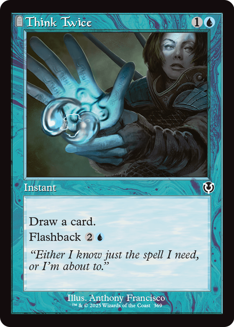 Think Twice (Retro Frame) (-369) [Innistrad Remastered]