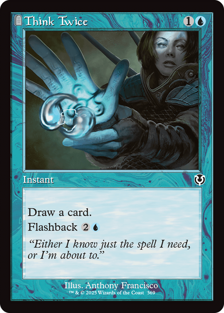 Think Twice (Retro Frame) (-369) [Innistrad Remastered]